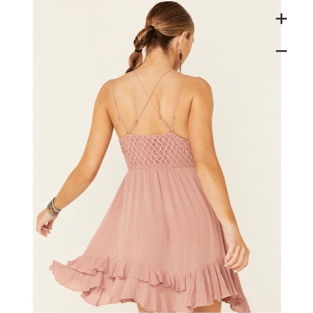 NWT Free People Adella Mauve Dress - Picture 5 of 5